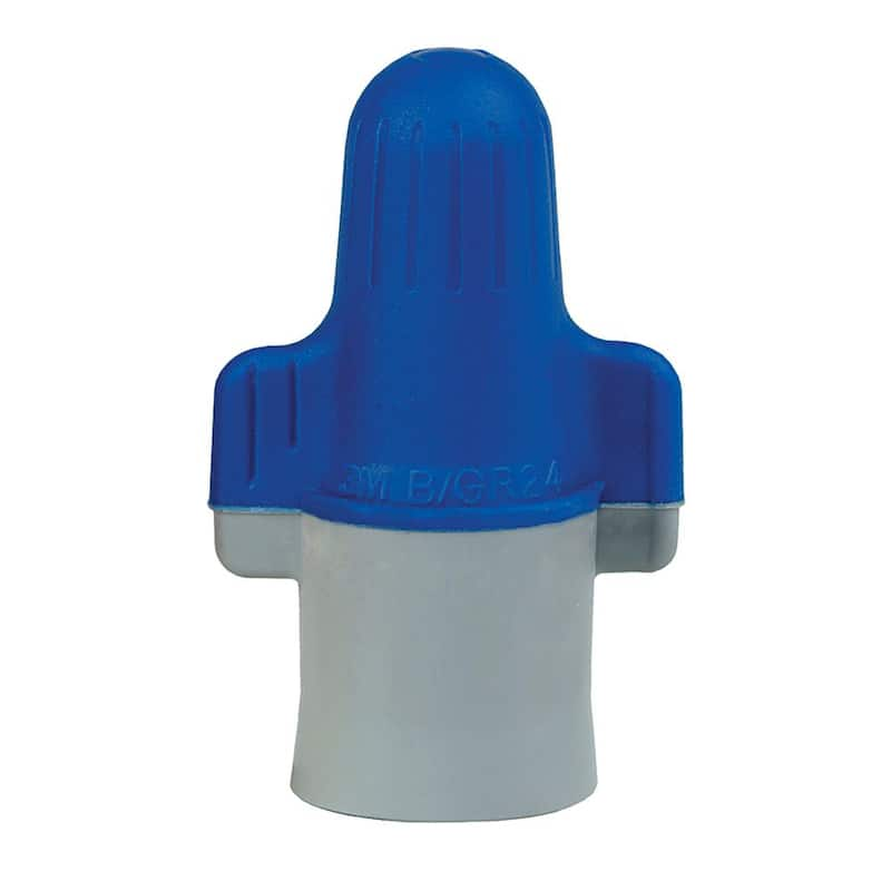 14-6 AWG Performance Plus Wire Connector with Gray Skirt, Blue (500 per Case)