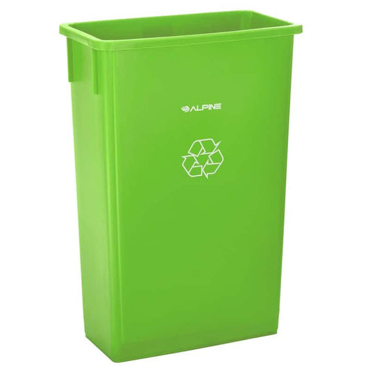 23 Gal. Lime-Green Waste Basket Commercial Trash Can