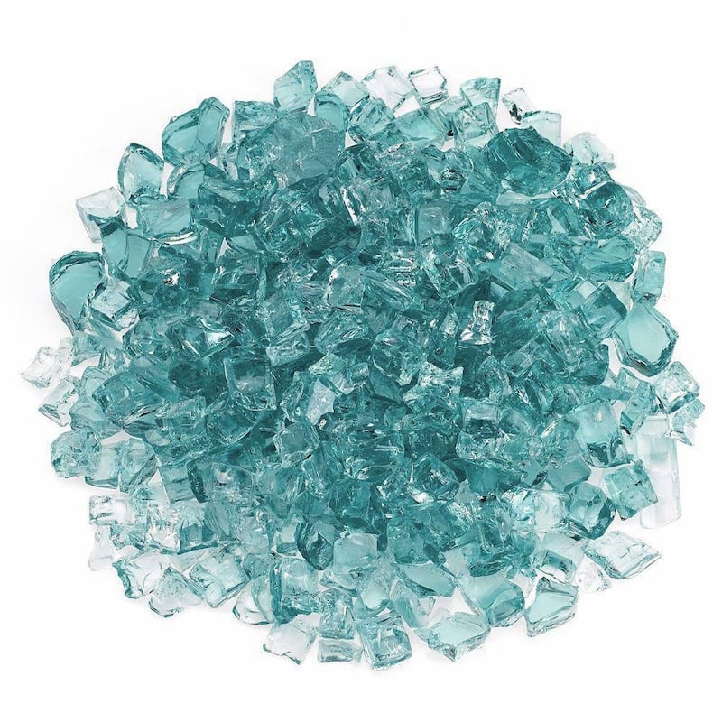 1/2 in. Azuria Fire Glass 10 lbs. Bag