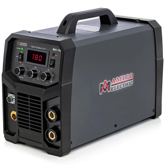 180 Amp MIG/Flux-Cored/TIG/Stick Multi-Process Welder, 100-250V Voltage, Compatible Spool Gun SPG15180