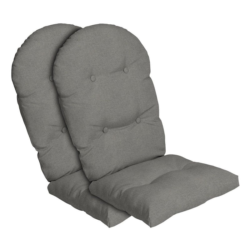 20 in. x 48 in. Outdoor Adirondack Chair Cushion in Pebble Grey (2-Pack)