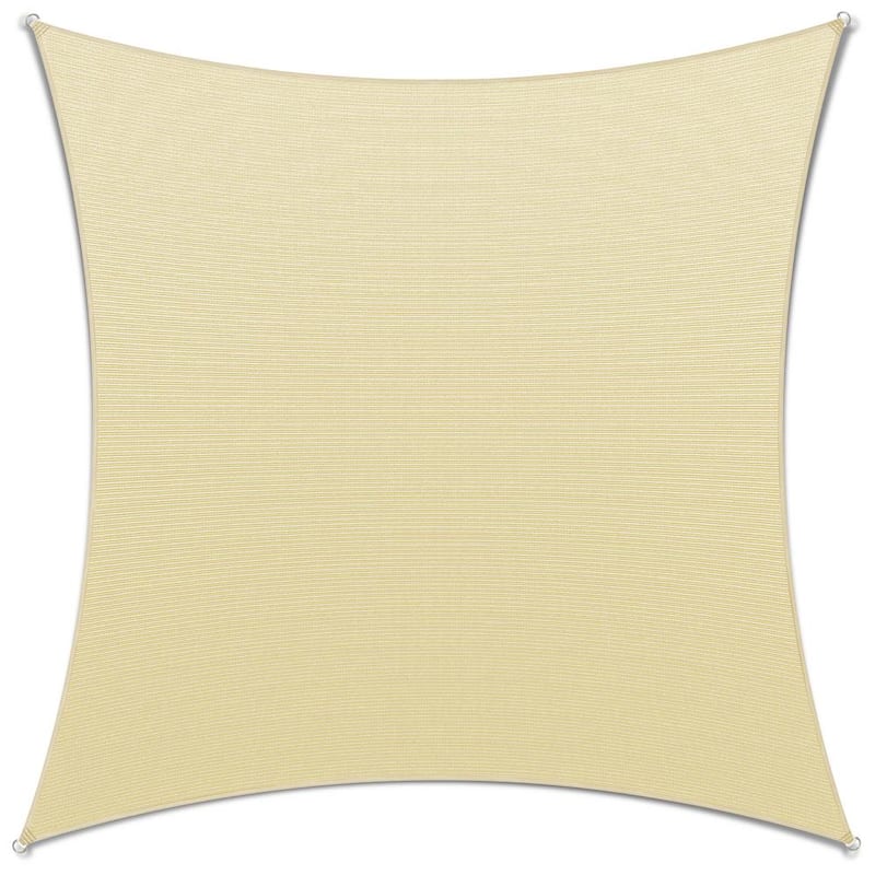 14 ft. x 14 ft. Beige Square Sail