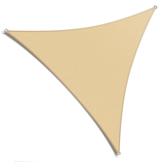 20 ft. x 20 ft. x 20 ft. Beige Triangle Shade Sail