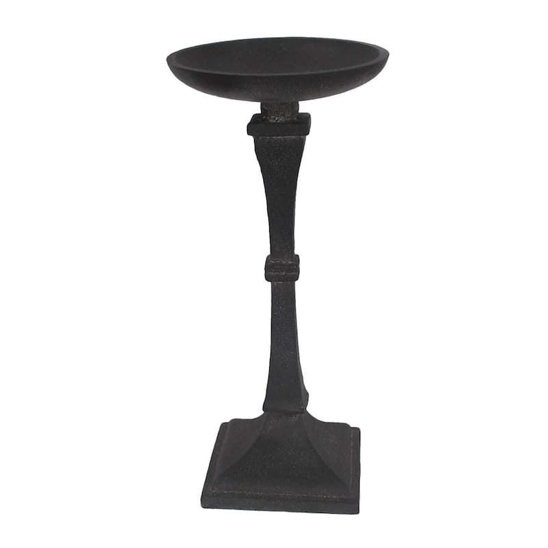 11 in. Fabius Black Candle Holder