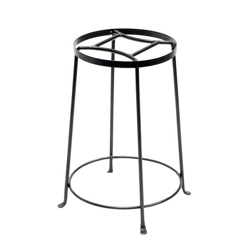 18 in. Tall Roman Bronze Powder Coat Iron Indoor/Outdoor Diamond Shaped Argyle Plant Stand III