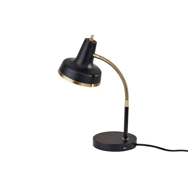 15 in. Black Egen Desk Lamp