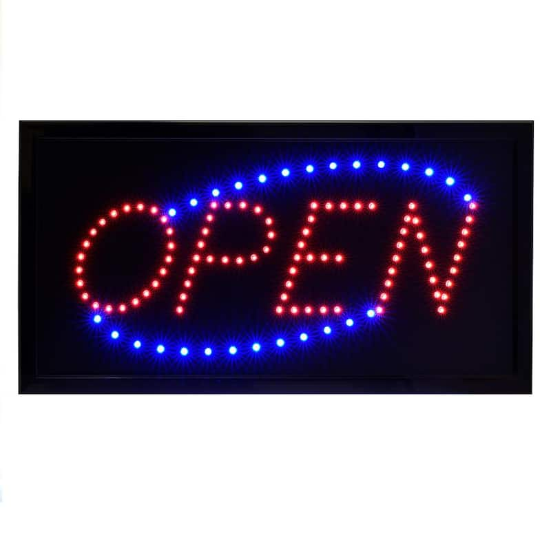 19 in. x 10 in. LED Square Open Sign (2-Pack)