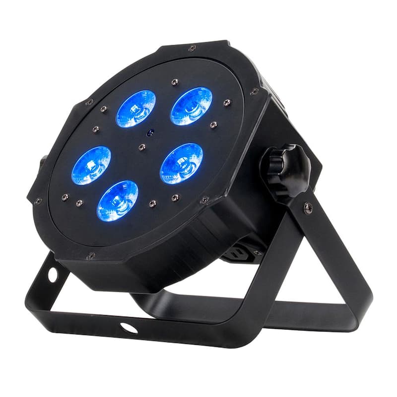 11 in. 30-Watt LED Low Bay Black Finish Hex Par with RGBW Plus UV