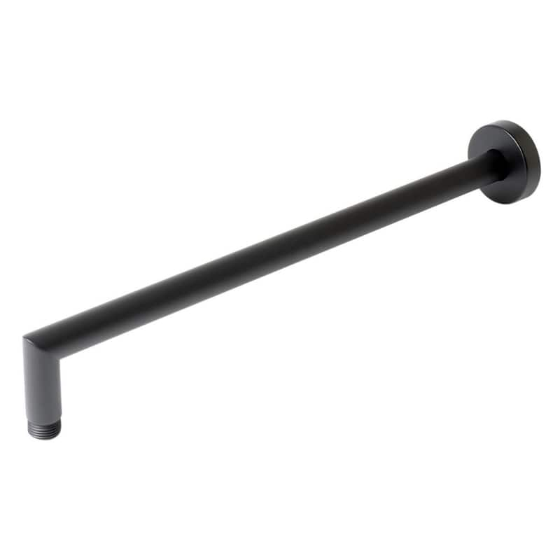 16 in. Wall Mount Shower Arm in Black Matte