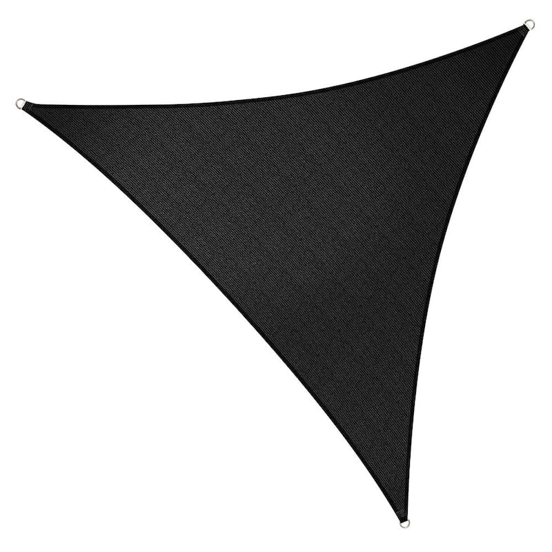 18 ft. x 18 ft. x 18 ft. Black Triangle Shade Sail