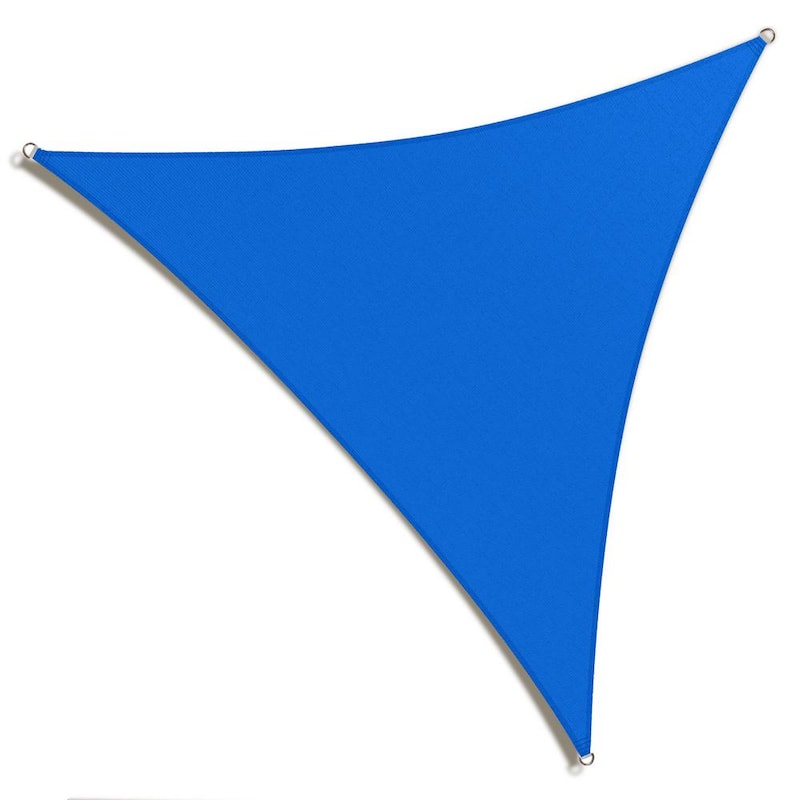 18 ft. x 18 ft. x 18 ft. Blue Triangle Shade Sail