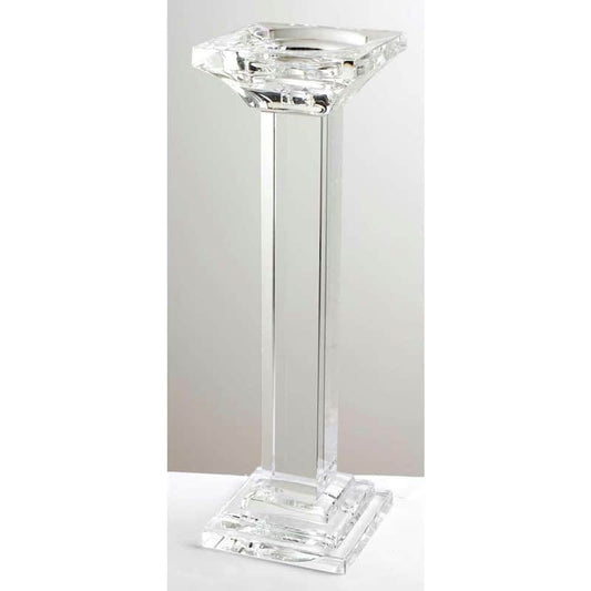 13 in. Leon Crystal Pillar Candle Holder