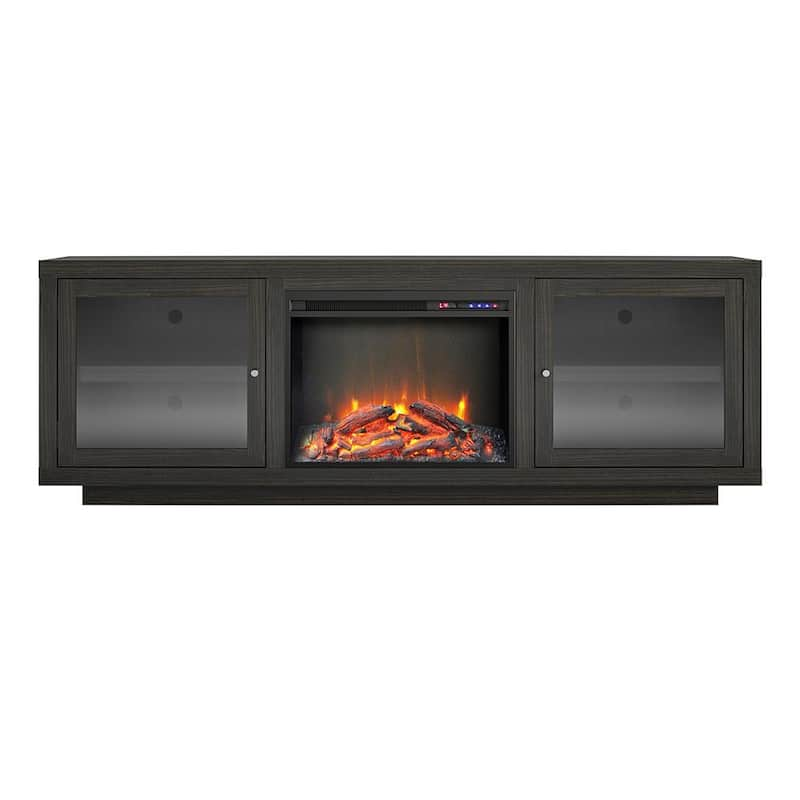 Young Lane 71.5 in. Electric Fireplace TV Stand for TVs up to 75 in. in Espresso