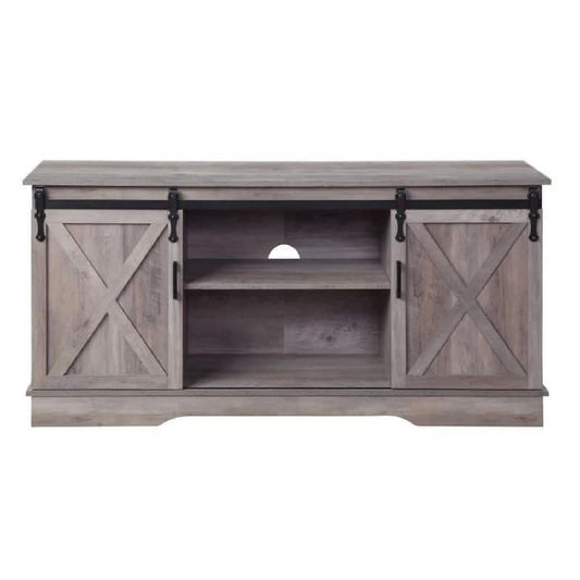 16 in. Gray TV Stand