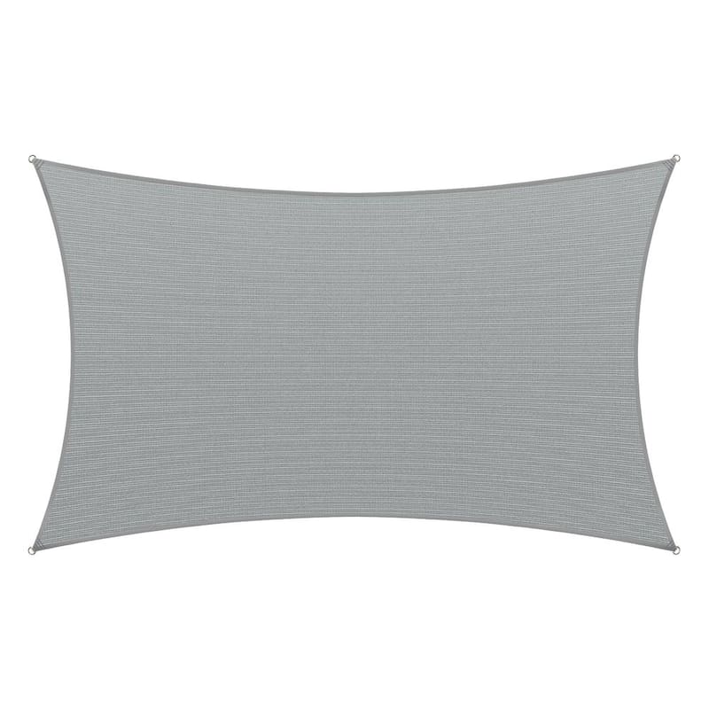 14 ft. x 16 ft. Gray Rectangle Shade Sail