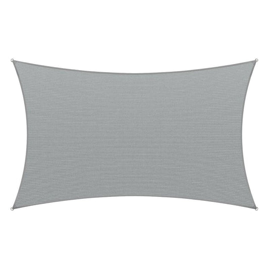 14 ft. x 16 ft. Gray Rectangle Shade Sail