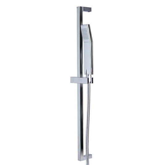 1-Spray 2 in. Wall Bar Showerhead Kit with Sleek Design in Polished Chrome