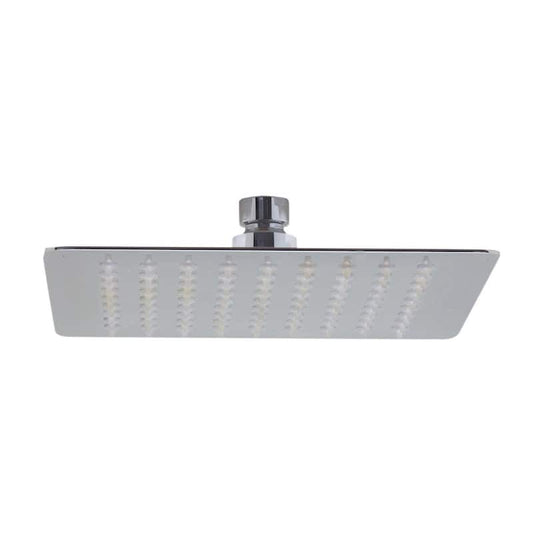 1-Spray 8 in. Single Ceiling Mount Fixed Rain Shower Head in Polished Stainless Steel