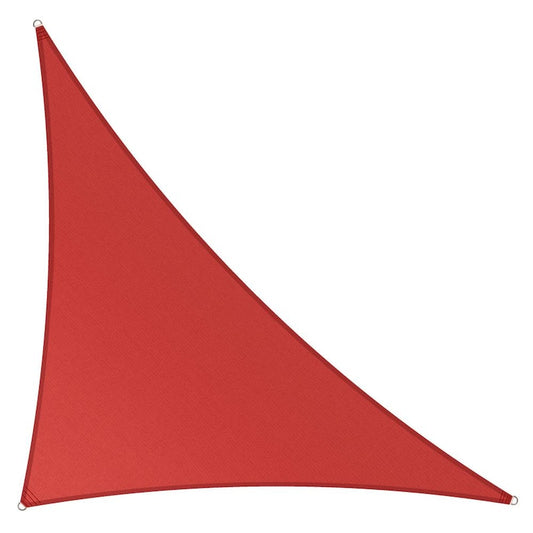 18 ft. x 18 ft. x 25.5 ft. Red Right Triangle Shade Sail