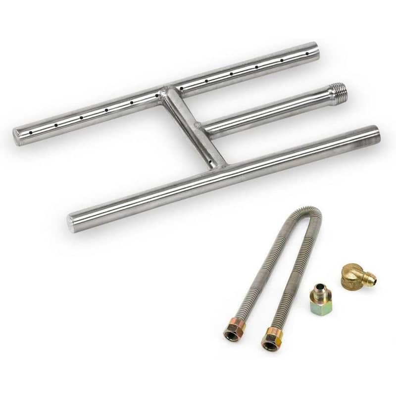 12 in. x 6 in. Stainless Steel H-Burner