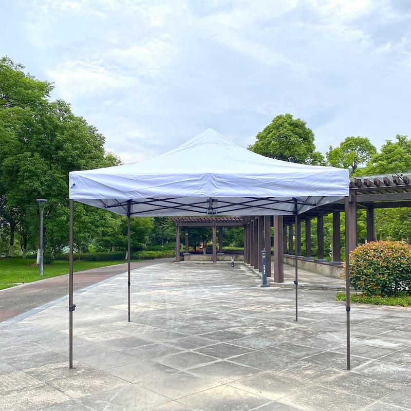 10 ft. x 10 ft. Outdoor Easy Pop-Up Collapsible Canopy Tent